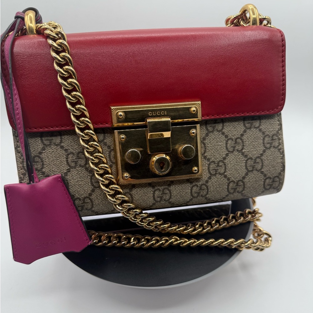 GUCCI PADLOCK SMALL GG SHOULDER BAG GORGEOUS
